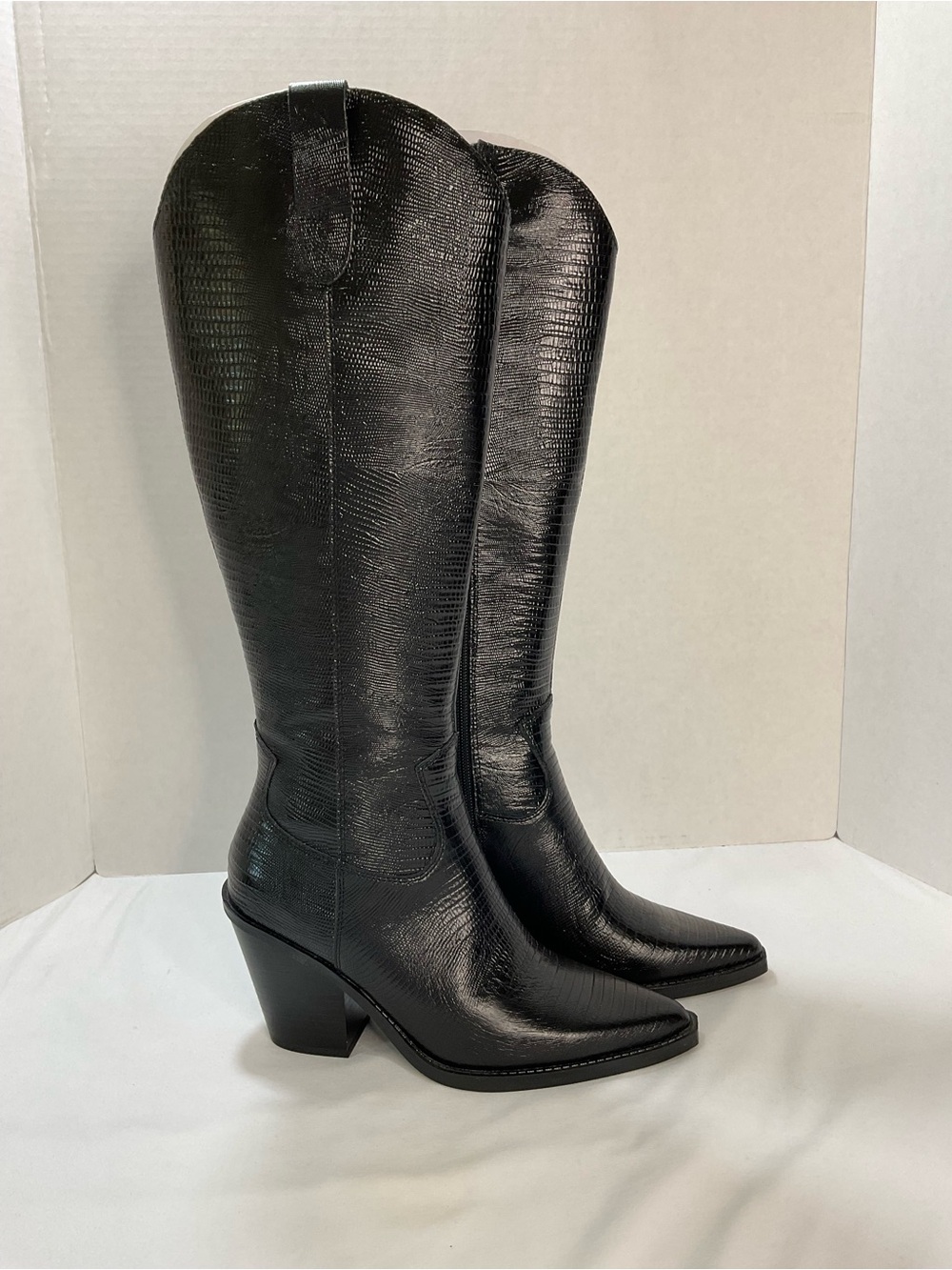 Aldo Black Over-the-Knee Western Boots